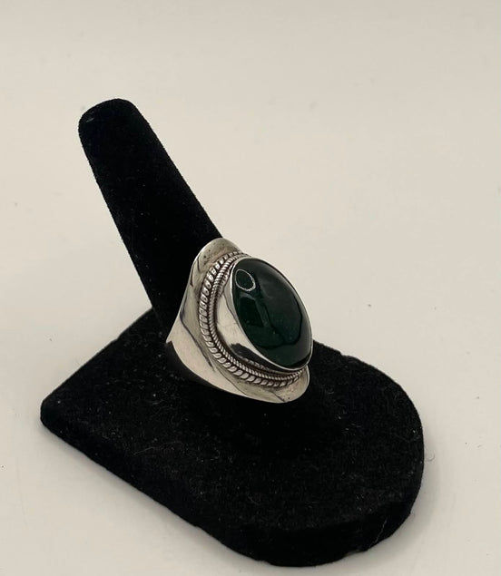 Jade Silver Ring