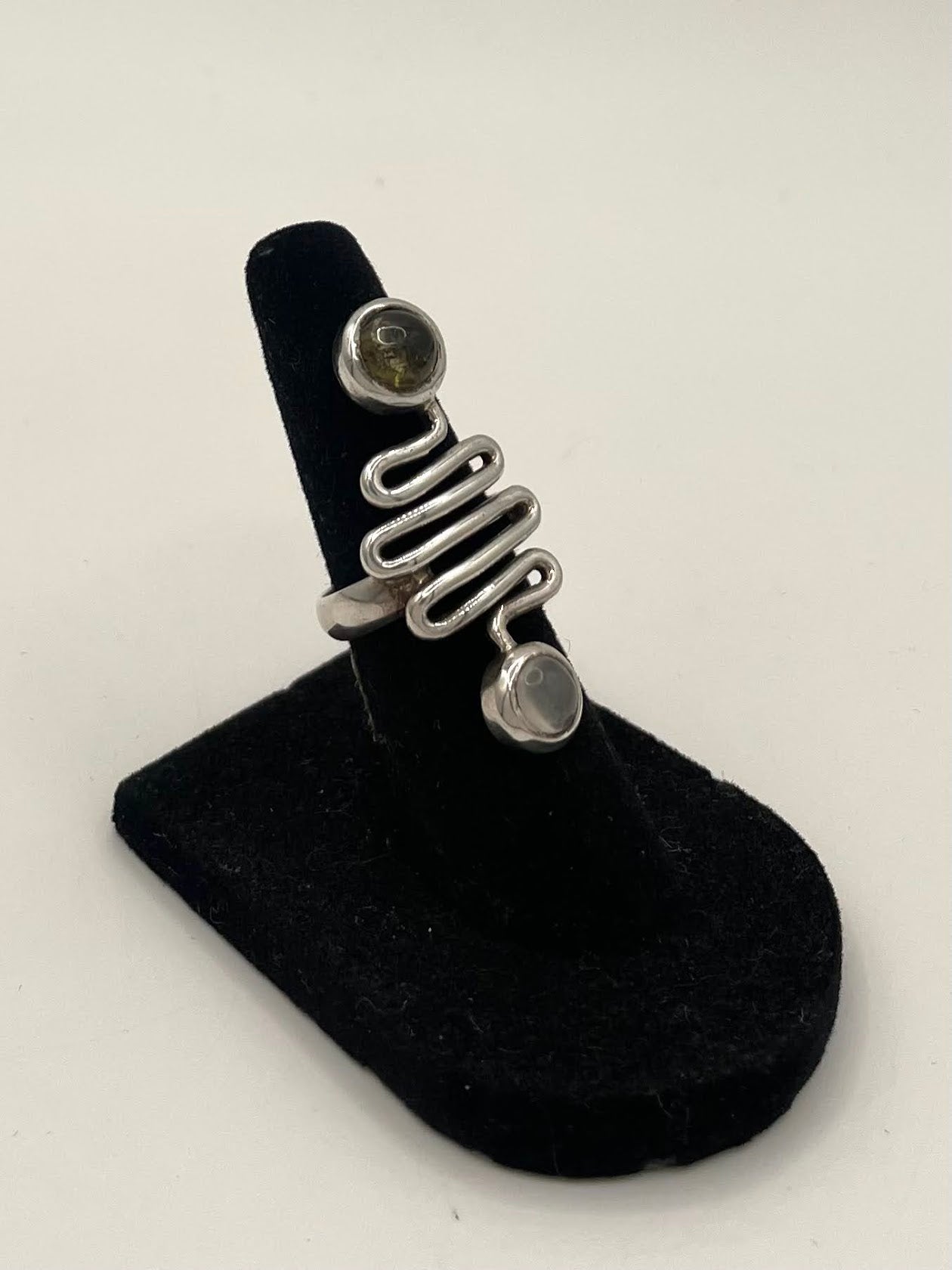 Smokey Quartz Silver Ring