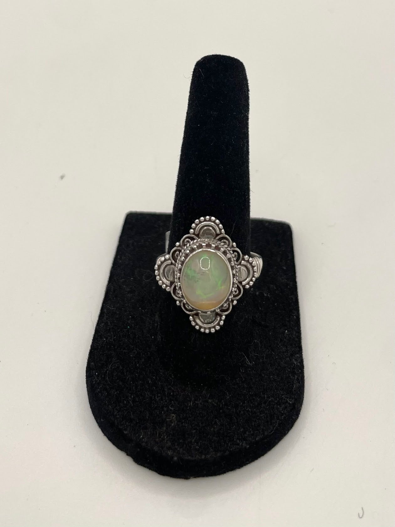 Opal Silver Ring