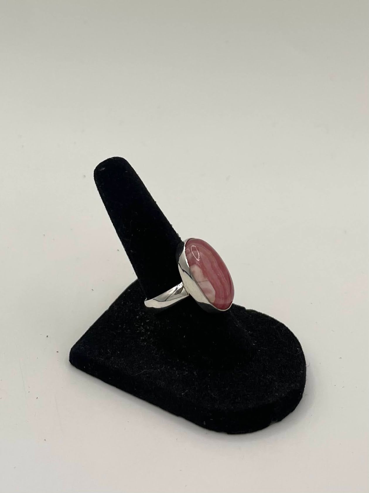 Rhodochorite Silver Ring