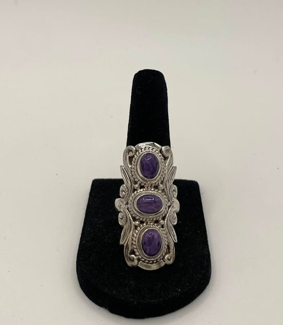 Cheroite Silver Ring
