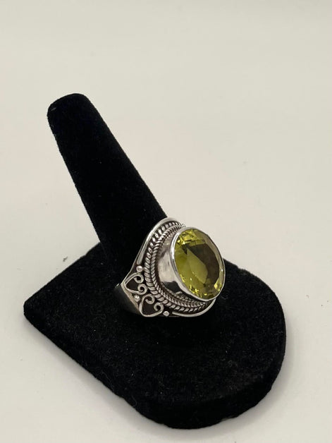 Citrine Silver Ring