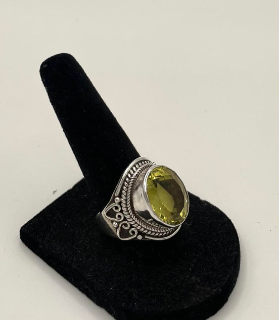 Citrine Silver Ring
