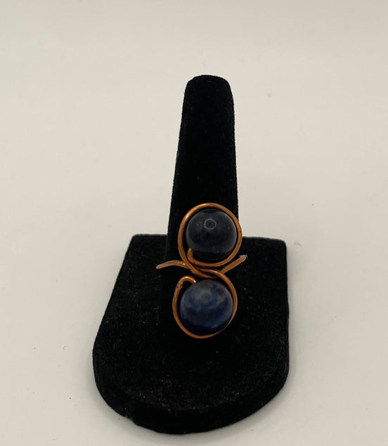Agate Metal Wire Ring