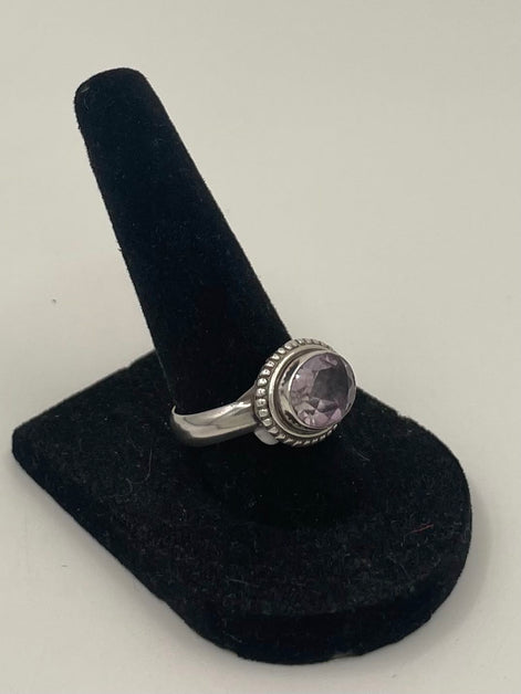 Amethyst Silver Ring
