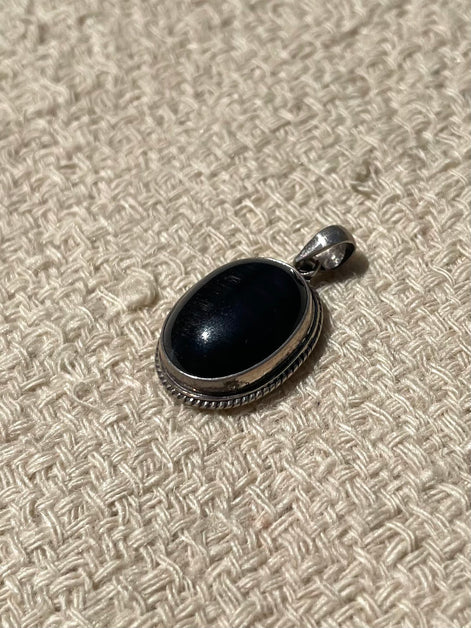 Onyx Silver Pendent