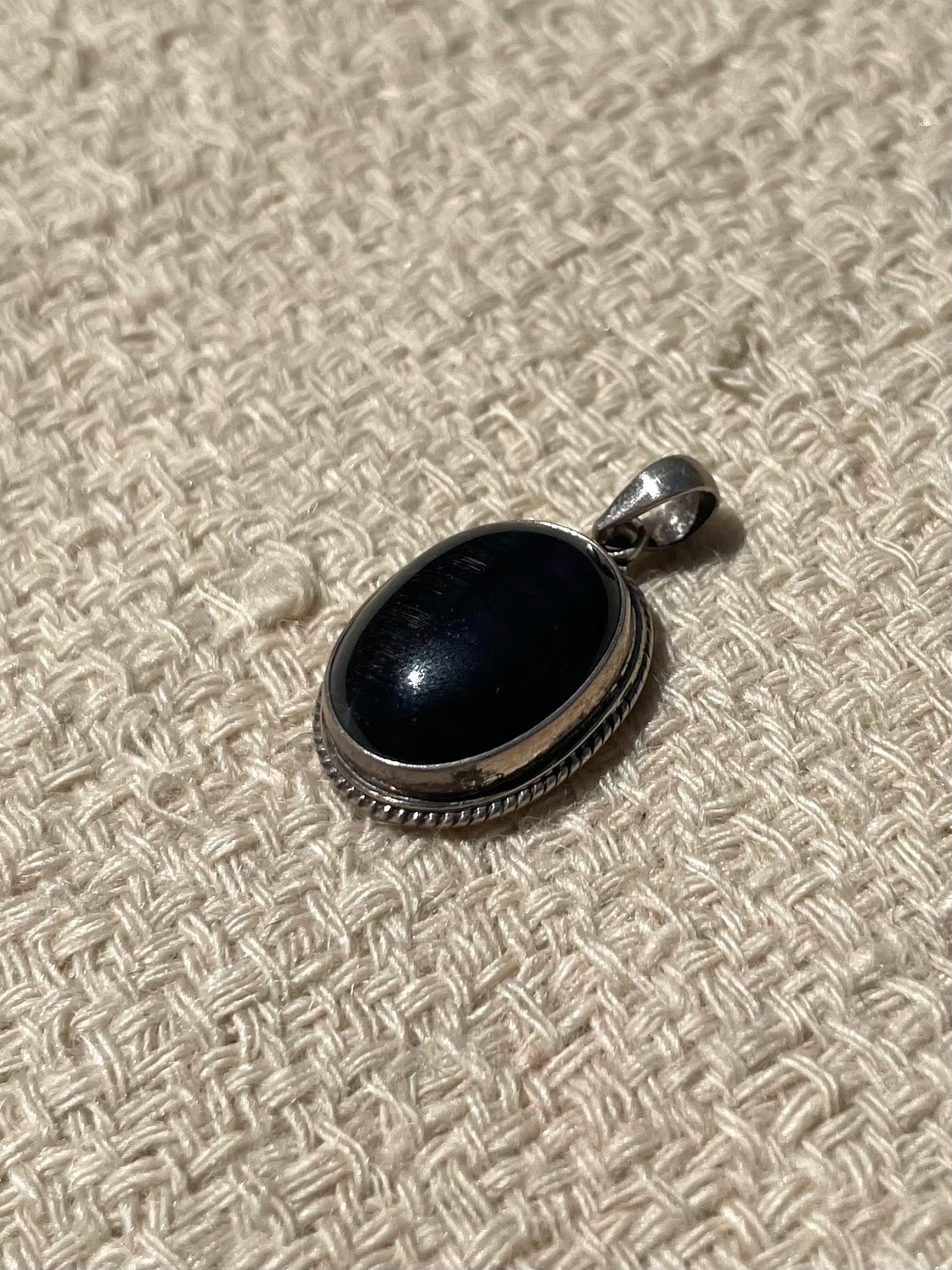 Onyx Silver Pendent