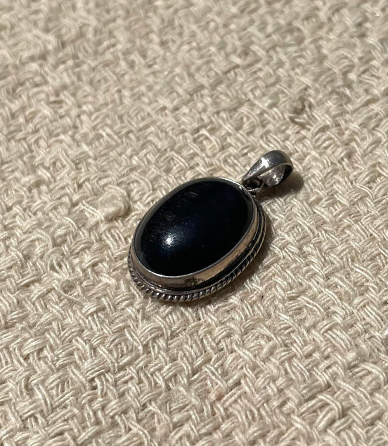 Onyx Silver Pendent