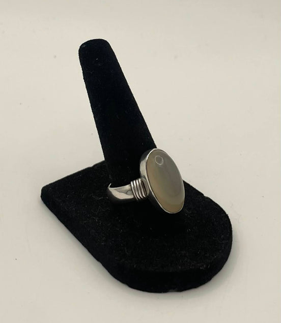 Moonstone Silver Ring