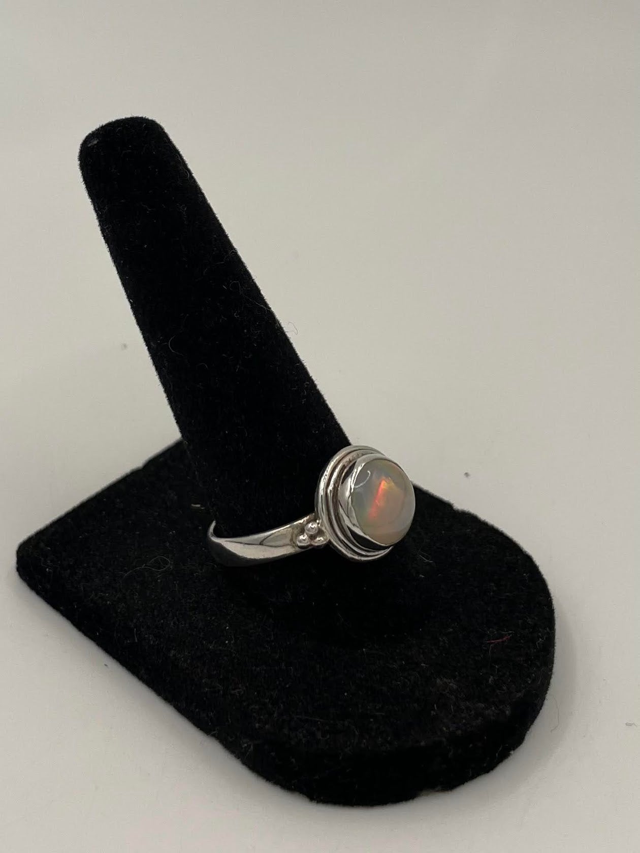 Opal Silver Ring