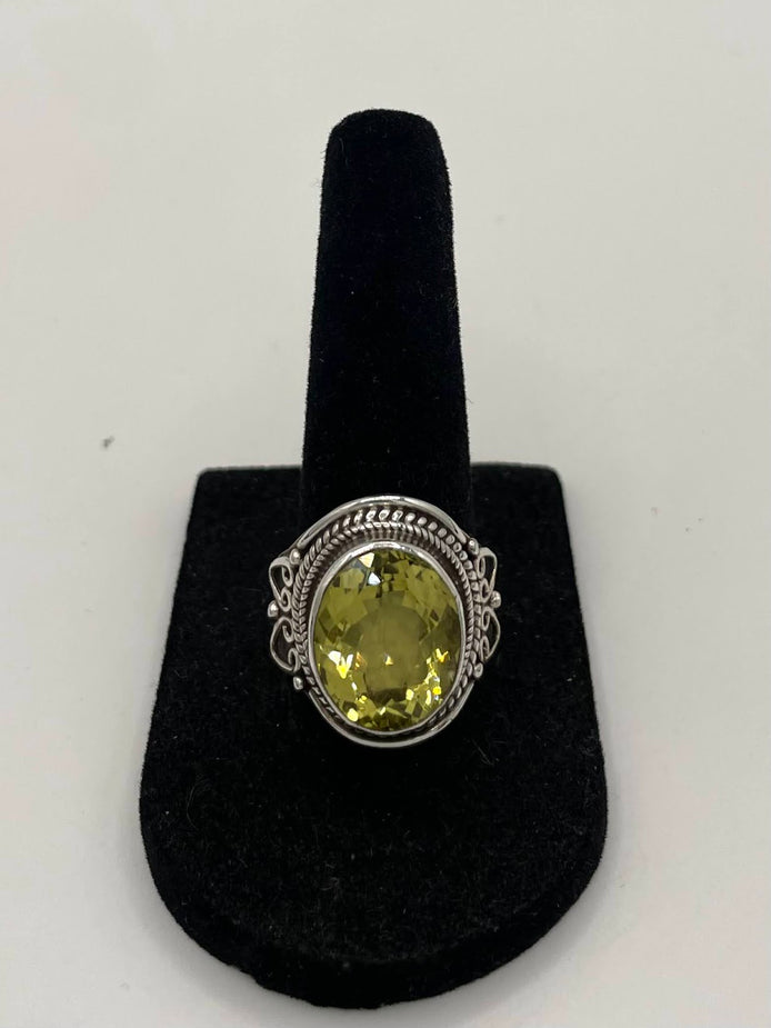 Citrine Silver Ring