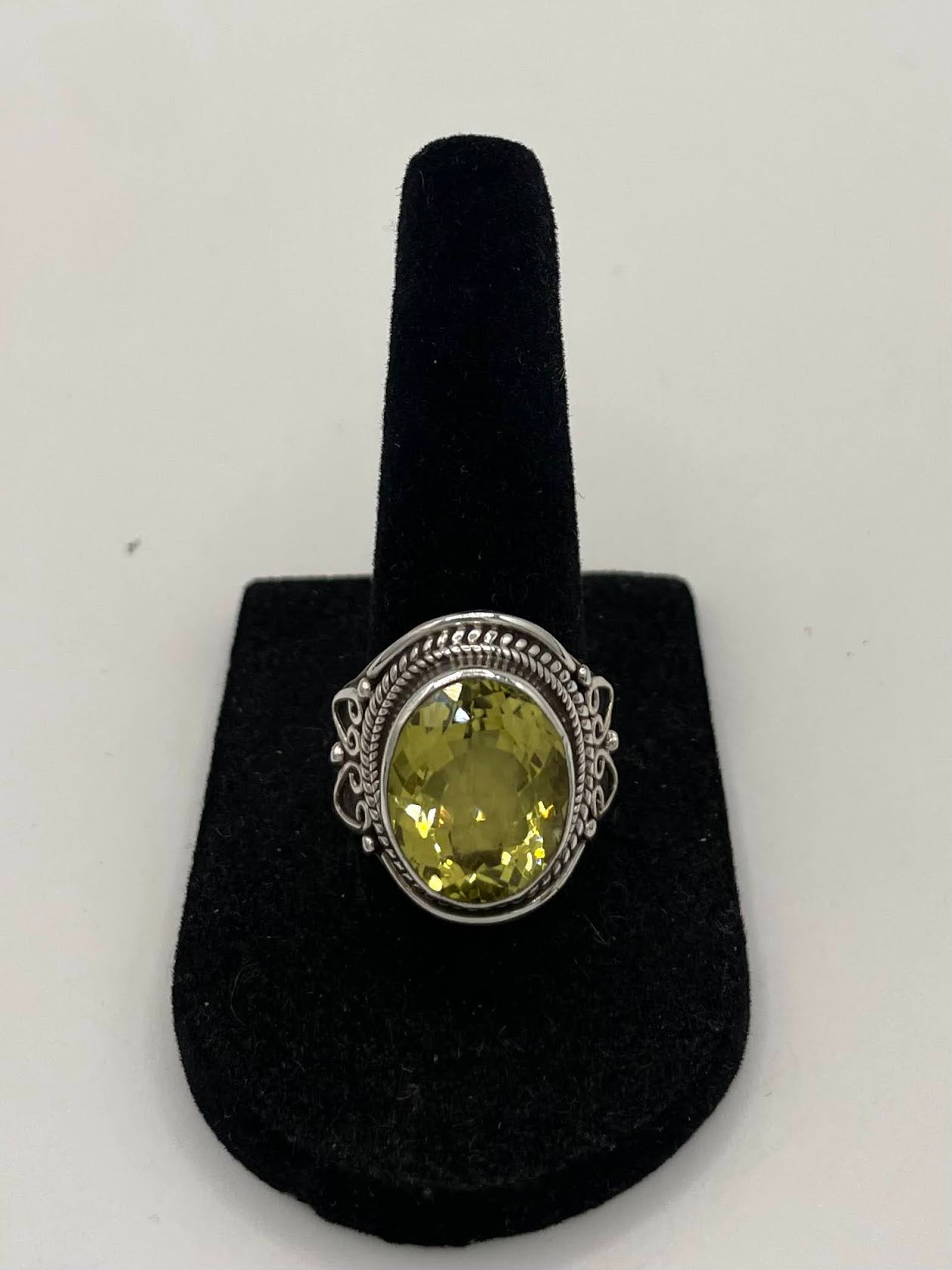Citrine Silver Ring
