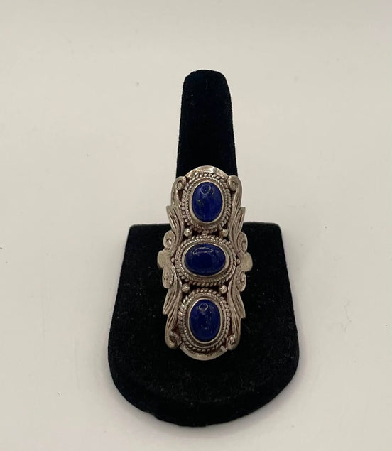 Lapis Lazuli Silver Ring