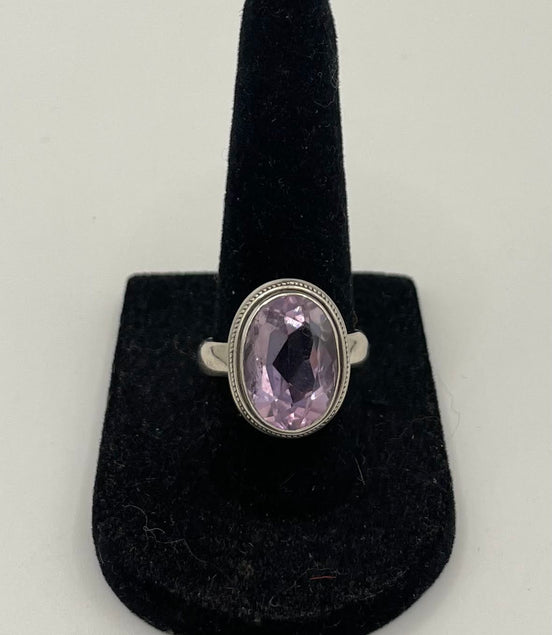 Amethyst Silver Ring