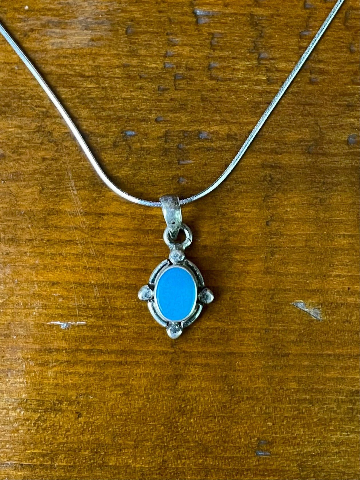 Opal Silver Pendant