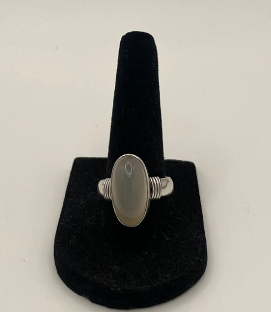 Moonstone Silver Ring
