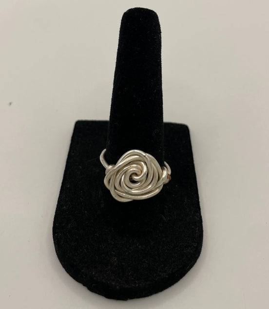 Wire Wrapped Rose Ring