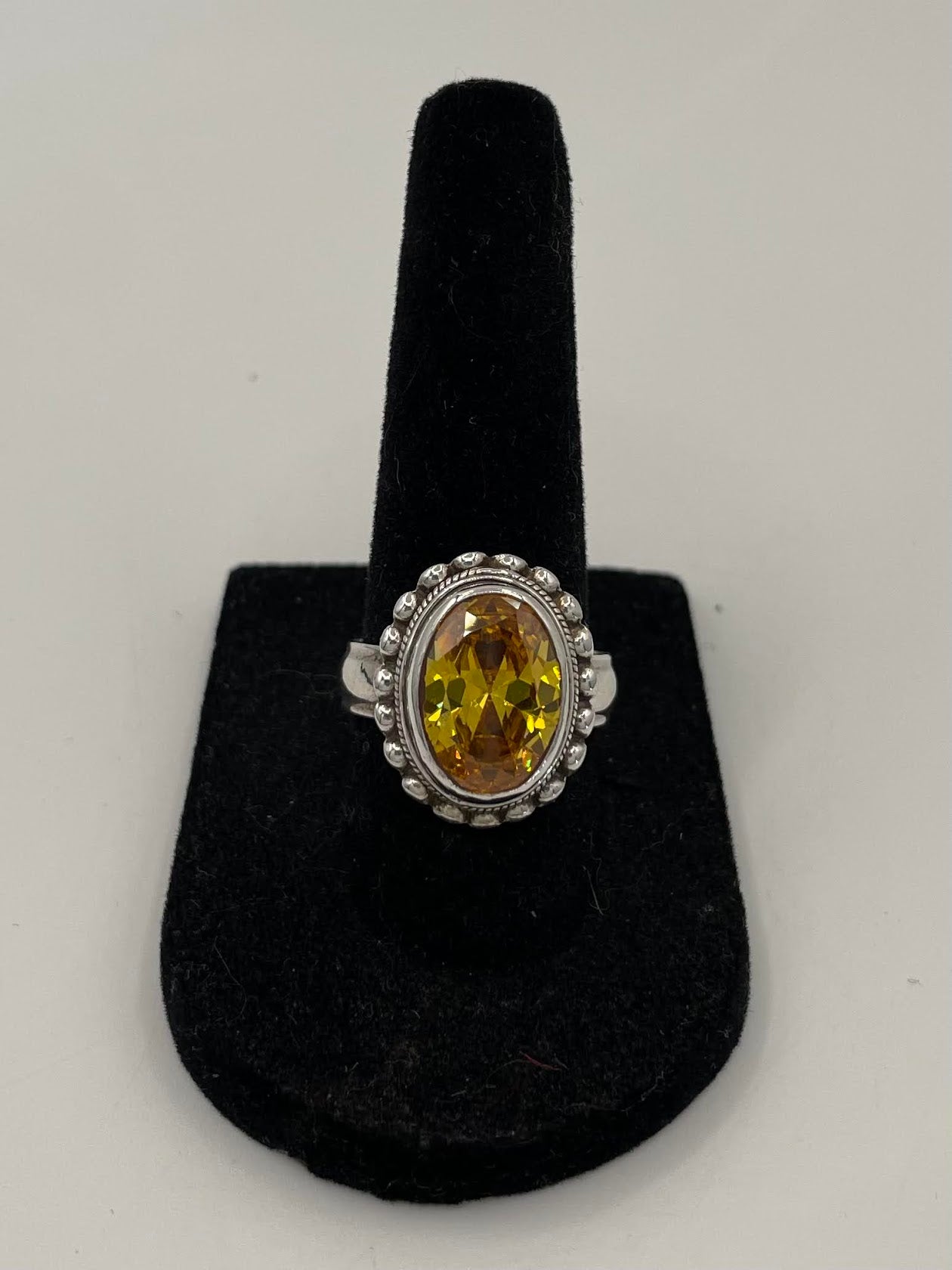 Citrine Silver Ring