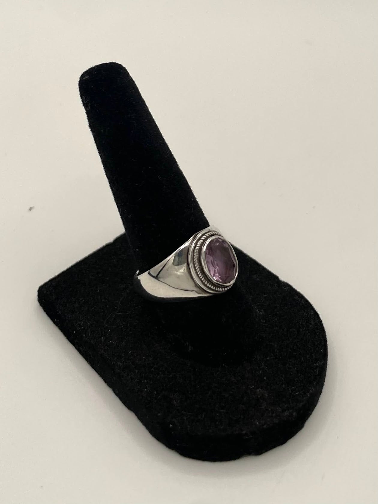 Amethyst Silver Ring