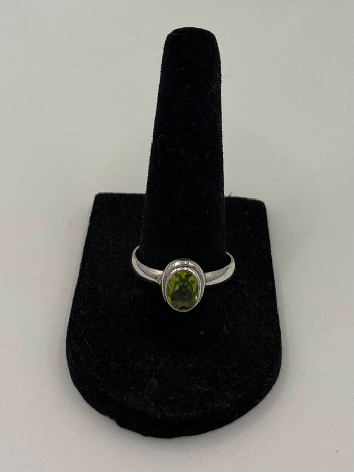 Peridot Silver Ring