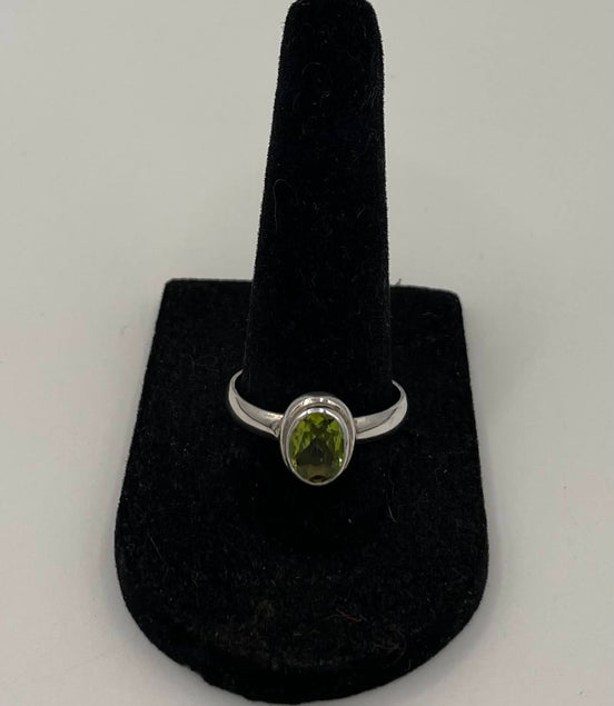 Peridot Silver Ring