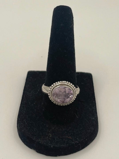 Amethyst Silver Ring