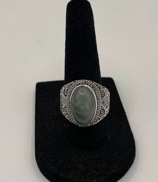 Jade Silver Ring