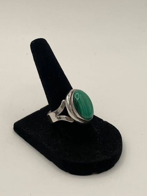 Malachite Silver Ring