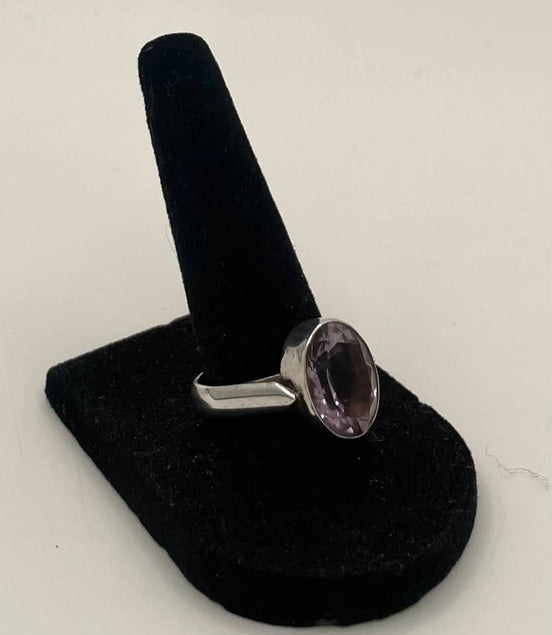 Amethyst Silver Ring