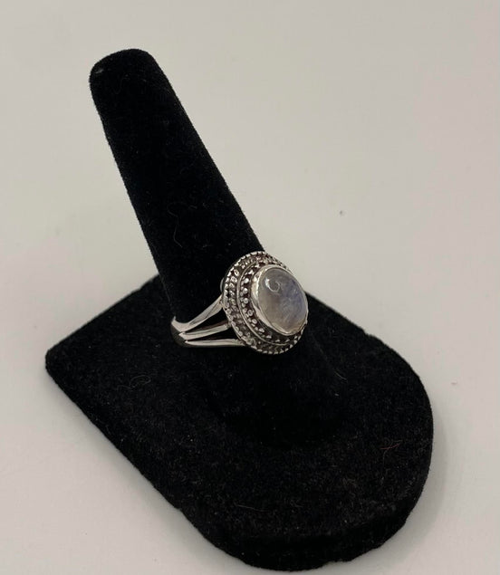 Moonstone Silver Ring