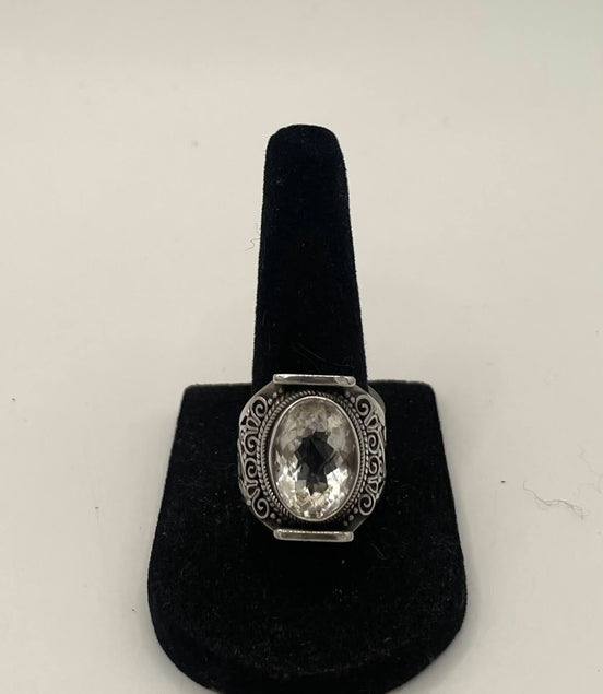Quartz Silver Ring