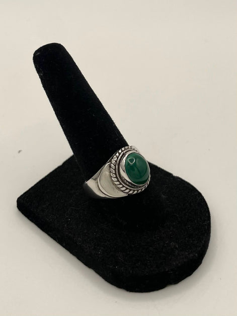 Malachite Silver Ring