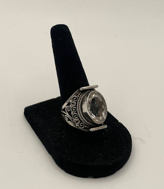 Quartz Silver Ring