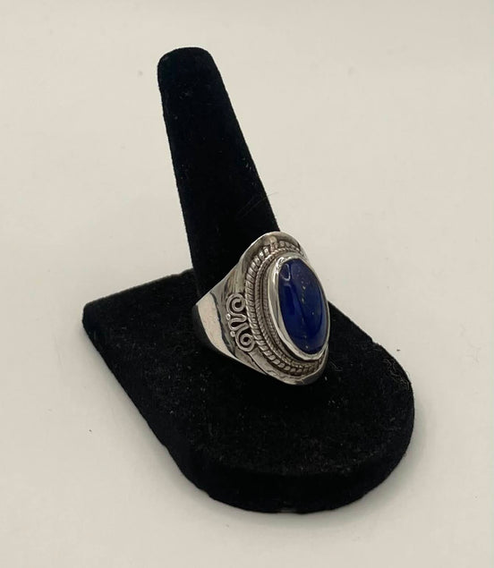 Lapis Lazuli Silver Ring