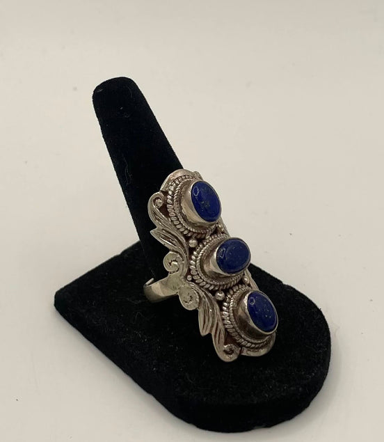 Lapis Lazuli Silver Ring