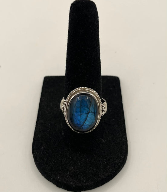 Labradorite Silver Ring