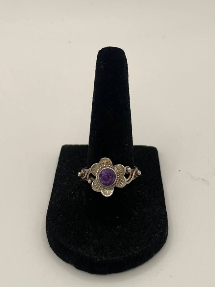 Amethyst Silver Ring