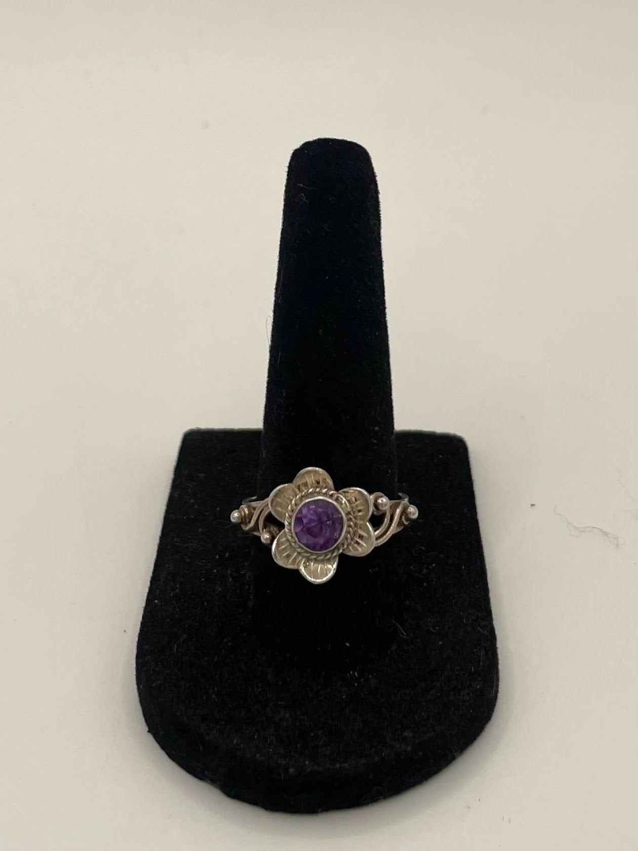 Amethyst Silver Ring