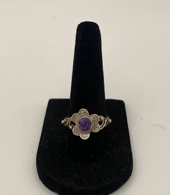 Amethyst Silver Ring