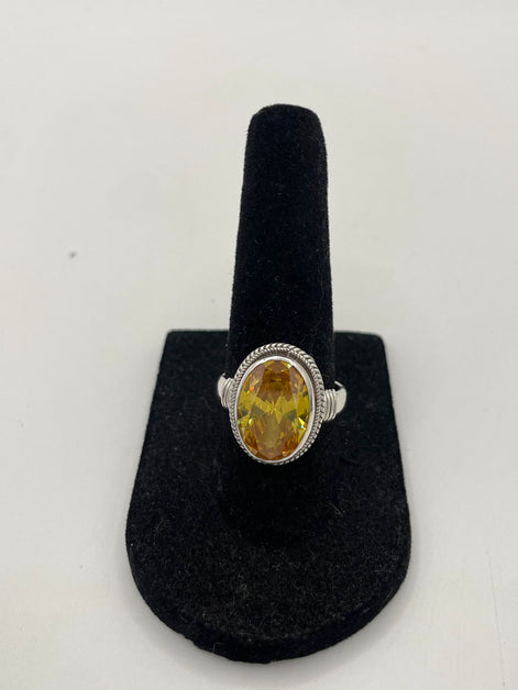 Citrine Silver Ring