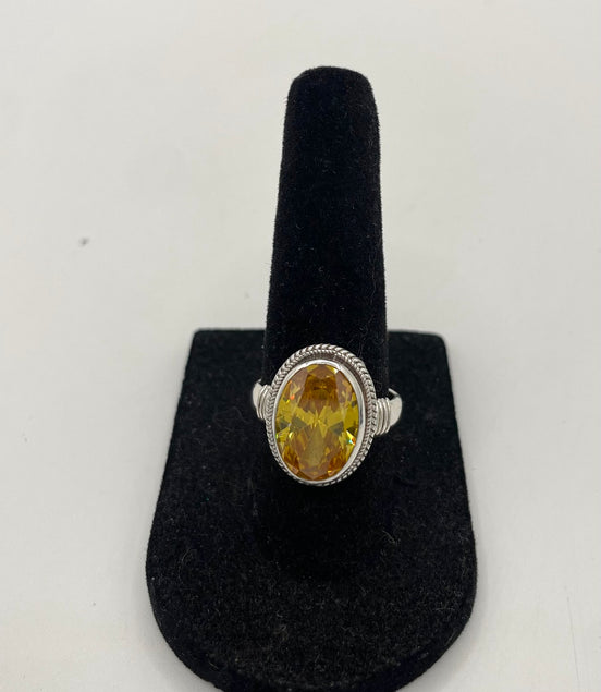 Citrine Silver Ring