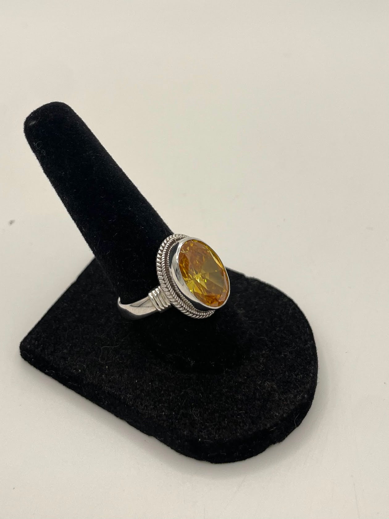 Citrine Silver Ring