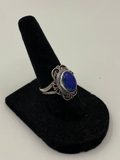 Lapis Lazuli Silver Ring