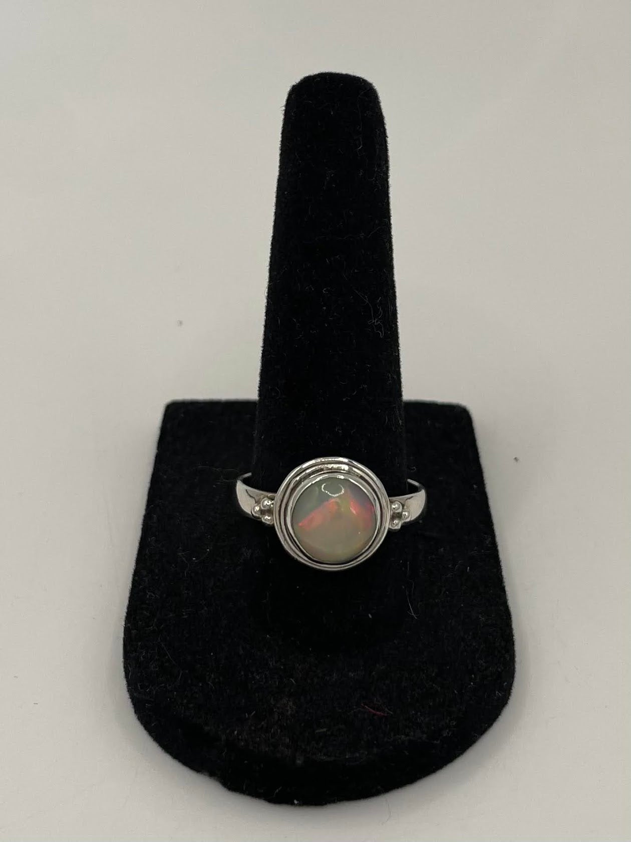 Opal Silver Ring