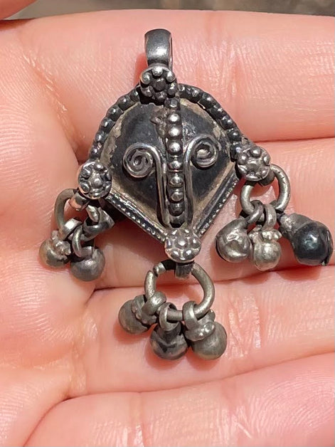 Antique Afghan Silver Pendent