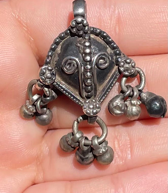 Antique Afghan Silver Pendent