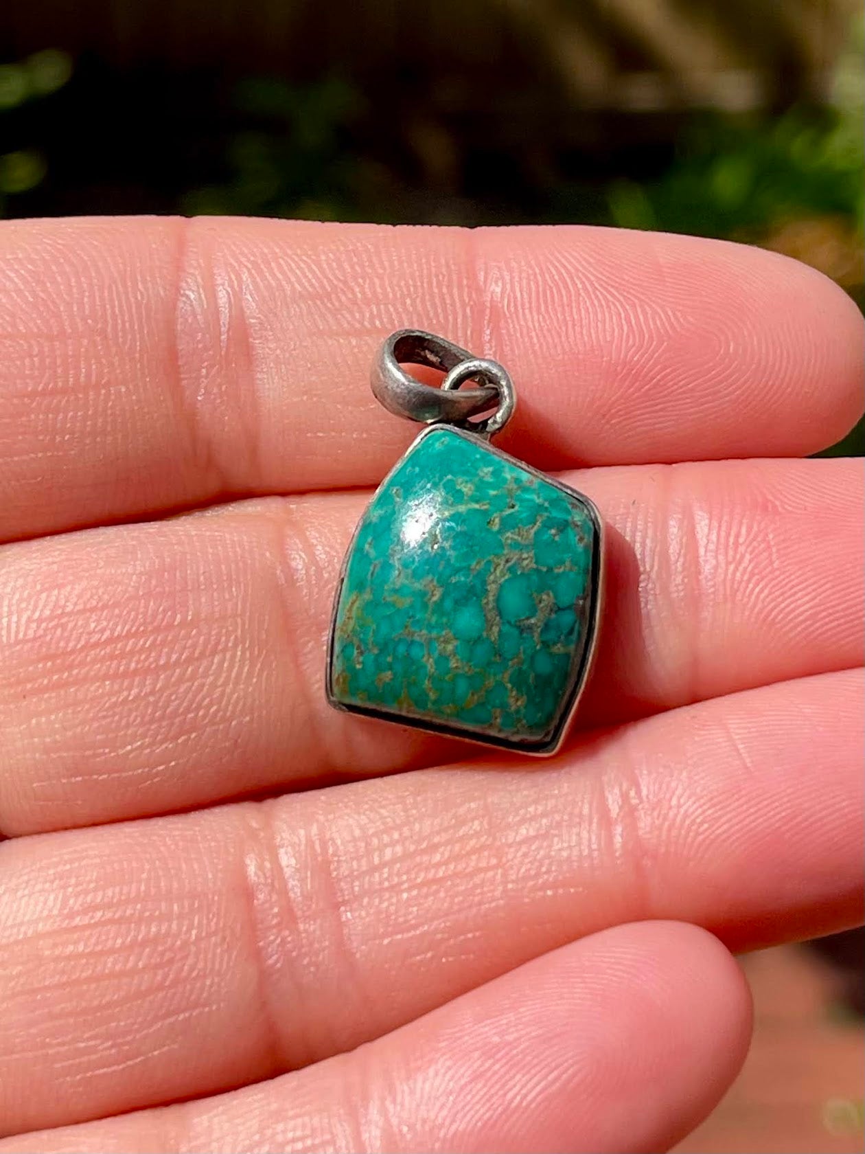Turquoise Silver Pendant