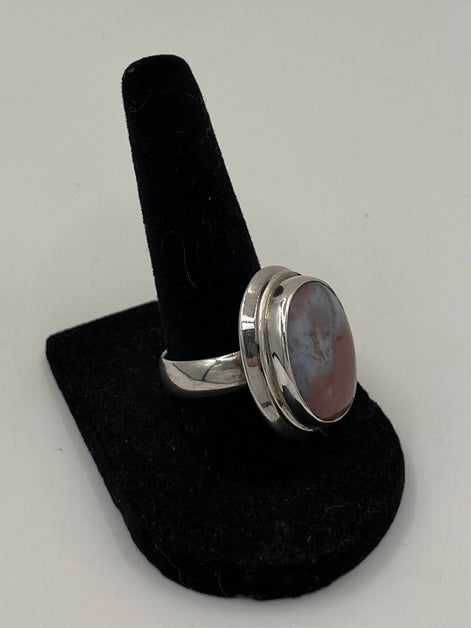 Agate Silver Ring