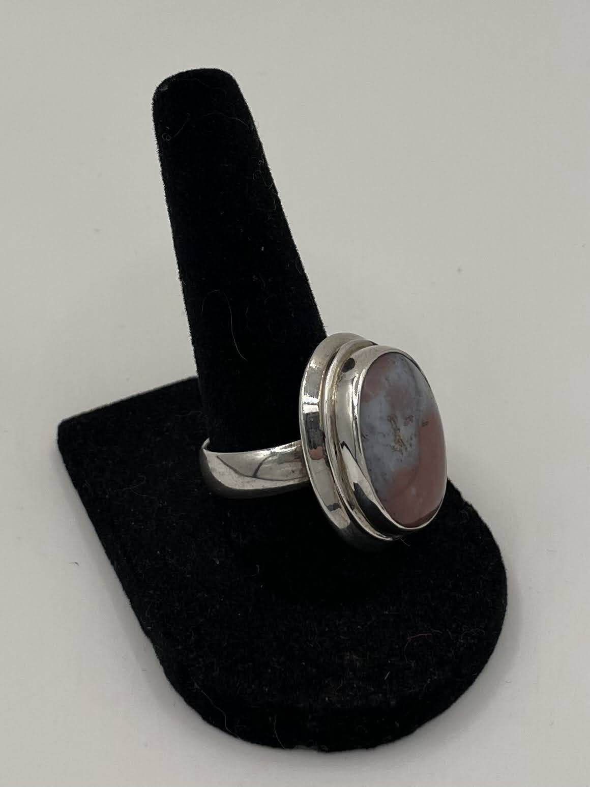 Agate Silver Ring