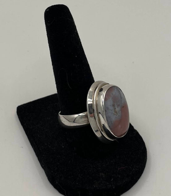 Agate Silver Ring